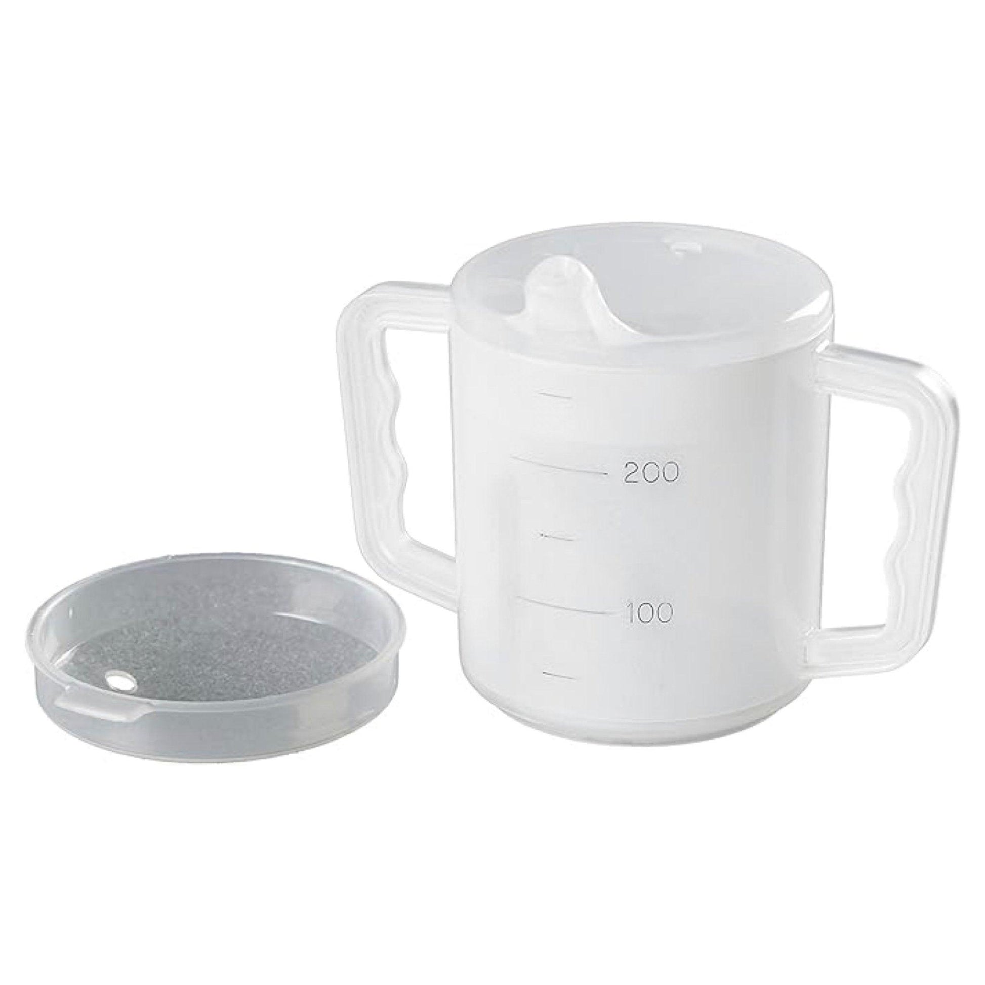 Homecraft Two Handled Mug 270ml with Spout and Splash Lids (2XCups) - PAT-AA5720 - 4MOBILITY WA