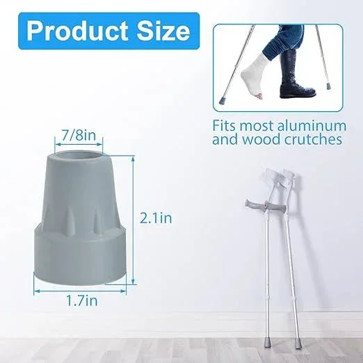 HUGO - Go Anywhere Hugo Large Crutch Tips - Comfort Max HMR727-172 - 4MOBILITY WA - Mandurah