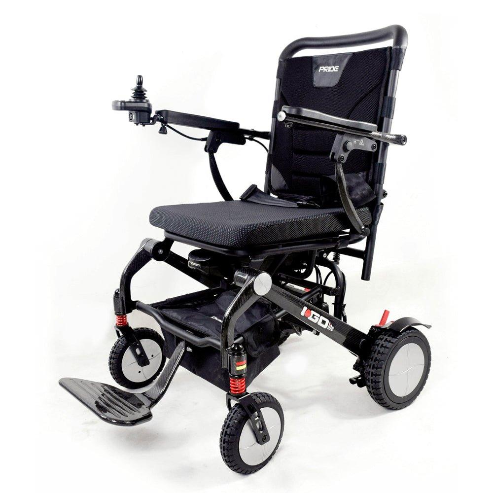 iGo Carbon Fibre Folding Power Wheelchair - PWS654180 - 4MOBILITY WA