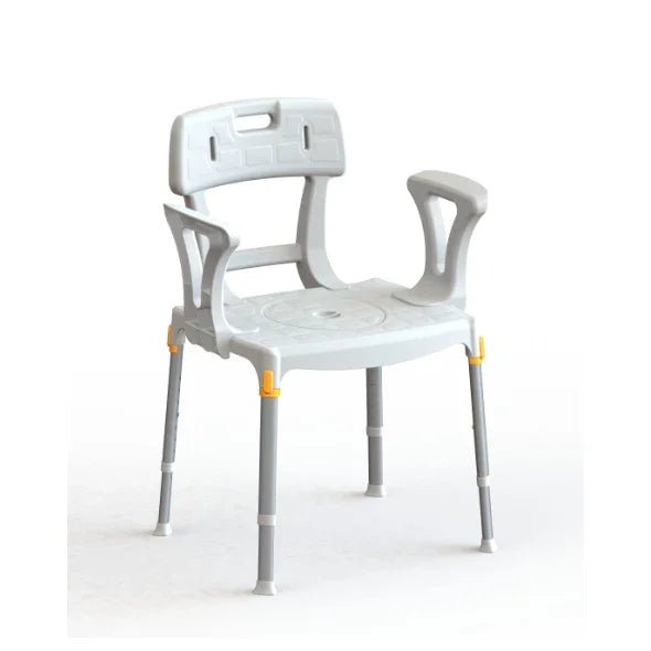 King King Commode Chair with Backrest and Armrest KING-CMDBA-01KN - 4MOBILITY WA - Mandurah
