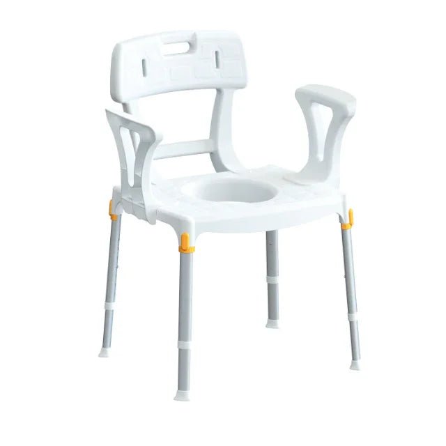 King King Commode Chair with Backrest and Armrest KING-CMDBA-01KN - 4MOBILITY WA - Mandurah