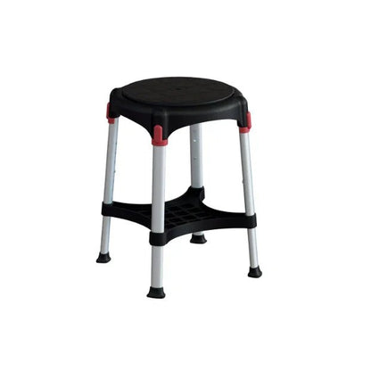 King King Rotating Round Shower Stool with Tray - Adjustable Height KING-BSTRRAT-01KN - 4MOBILITY WA - Mandurah