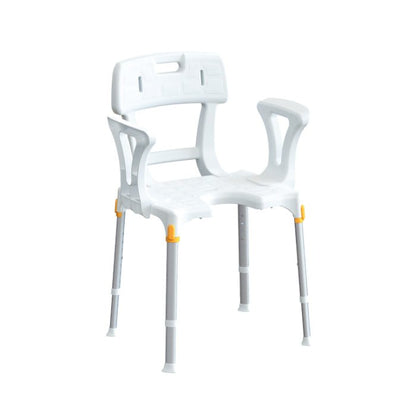 King King Shower Chair with Cutout - Back & Armrests KING-SC1BA-01KN - 4MOBILITY WA - Mandurah