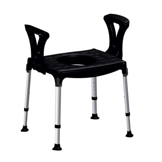 King King Shower Commode / Over Toilet with Armrests KING-BCMDA-01KN - 4MOBILITY WA - Mandurah