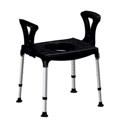 King King Shower Commode / Over Toilet with Armrests KING-BCMDA-01KN - 4MOBILITY WA - Mandurah