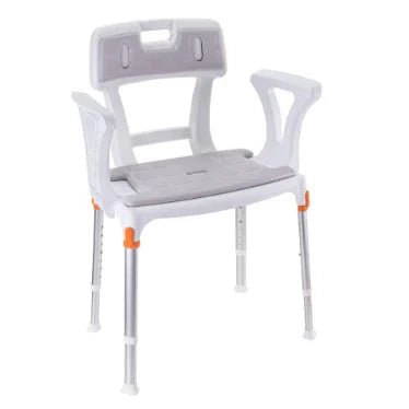 King King Shower Seat with Back & Armrests KING-SS1BA-01KN-CSS4-CBR4 - 4MOBILITY WA - Mandurah