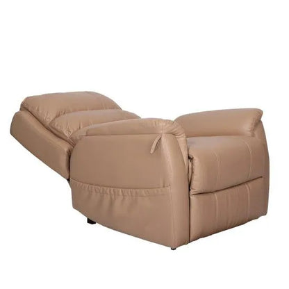 Aspire lift recline chair for elderly in beige with plush cushions for comfort and support