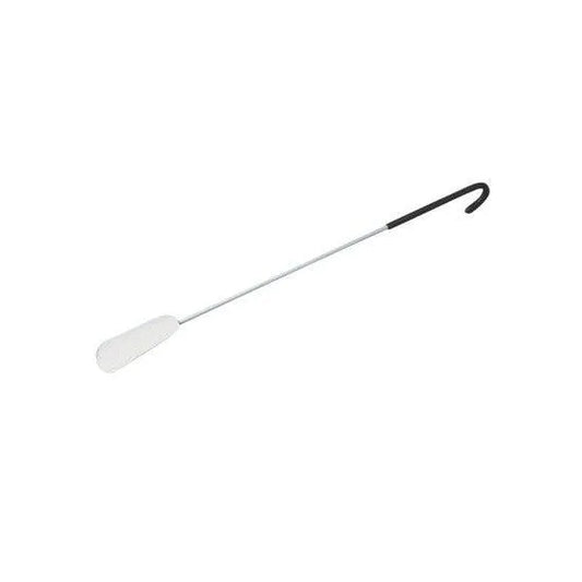 Homecraft long handle metal shoehorn for easy shoe wearing and dressing aid.