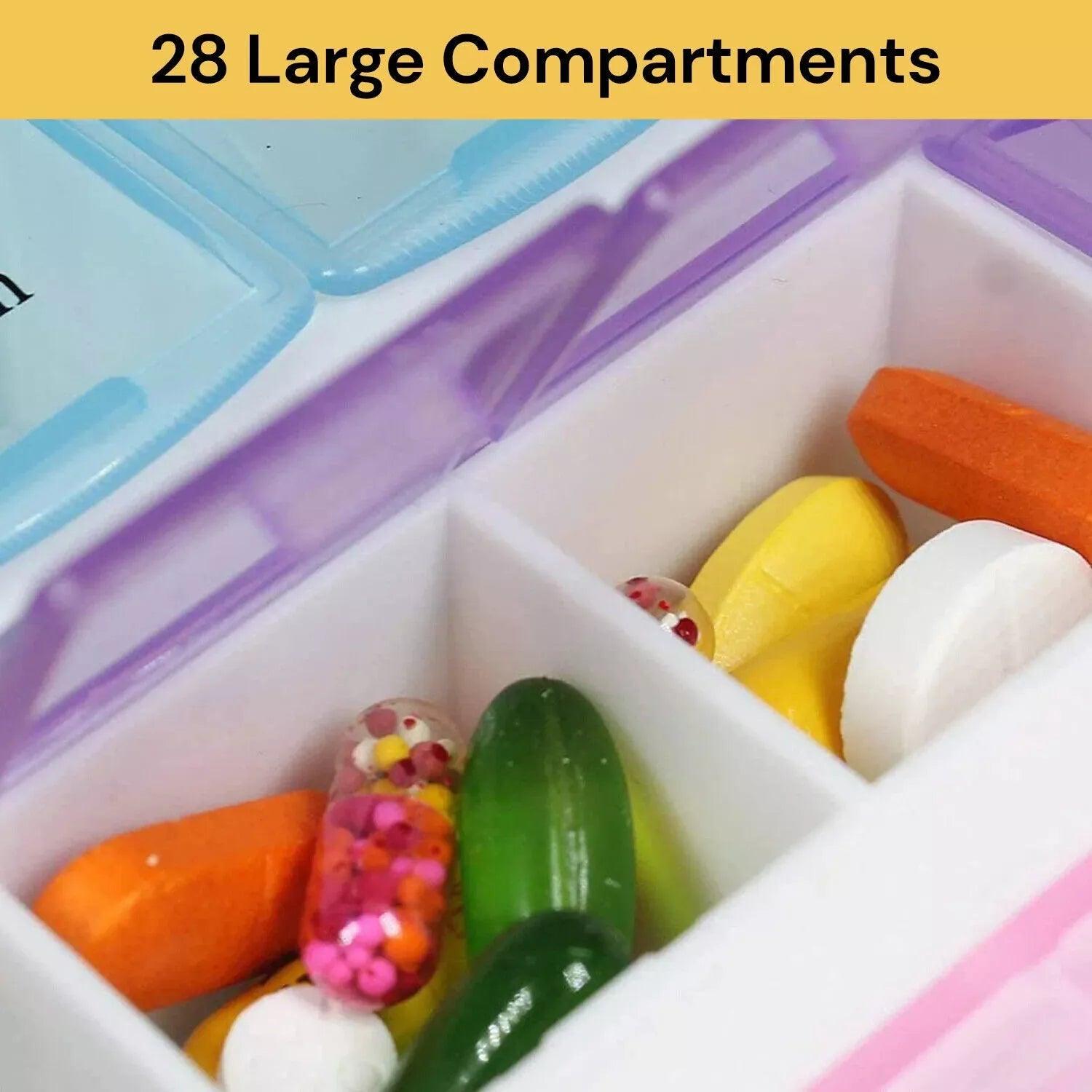 Medication Storage Box Weekly Pill Organiser Case 28 Days - 4M_MBOX_28 - 4MOBILITY WA