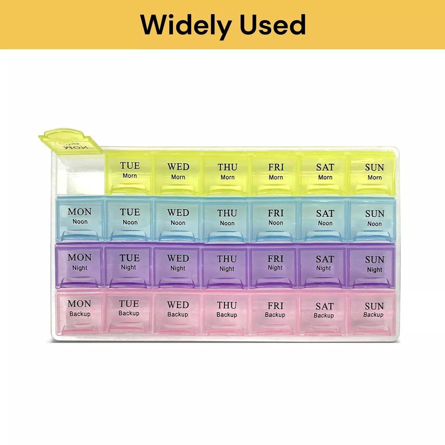 Medication Storage Box Weekly Pill Organiser Case 28 Days - 4M_MBOX_28 - 4MOBILITY WA