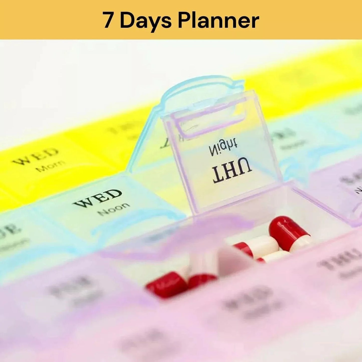 Medication Storage Box Weekly Pill Organiser Case 28 Days – 4MOBILITY WA