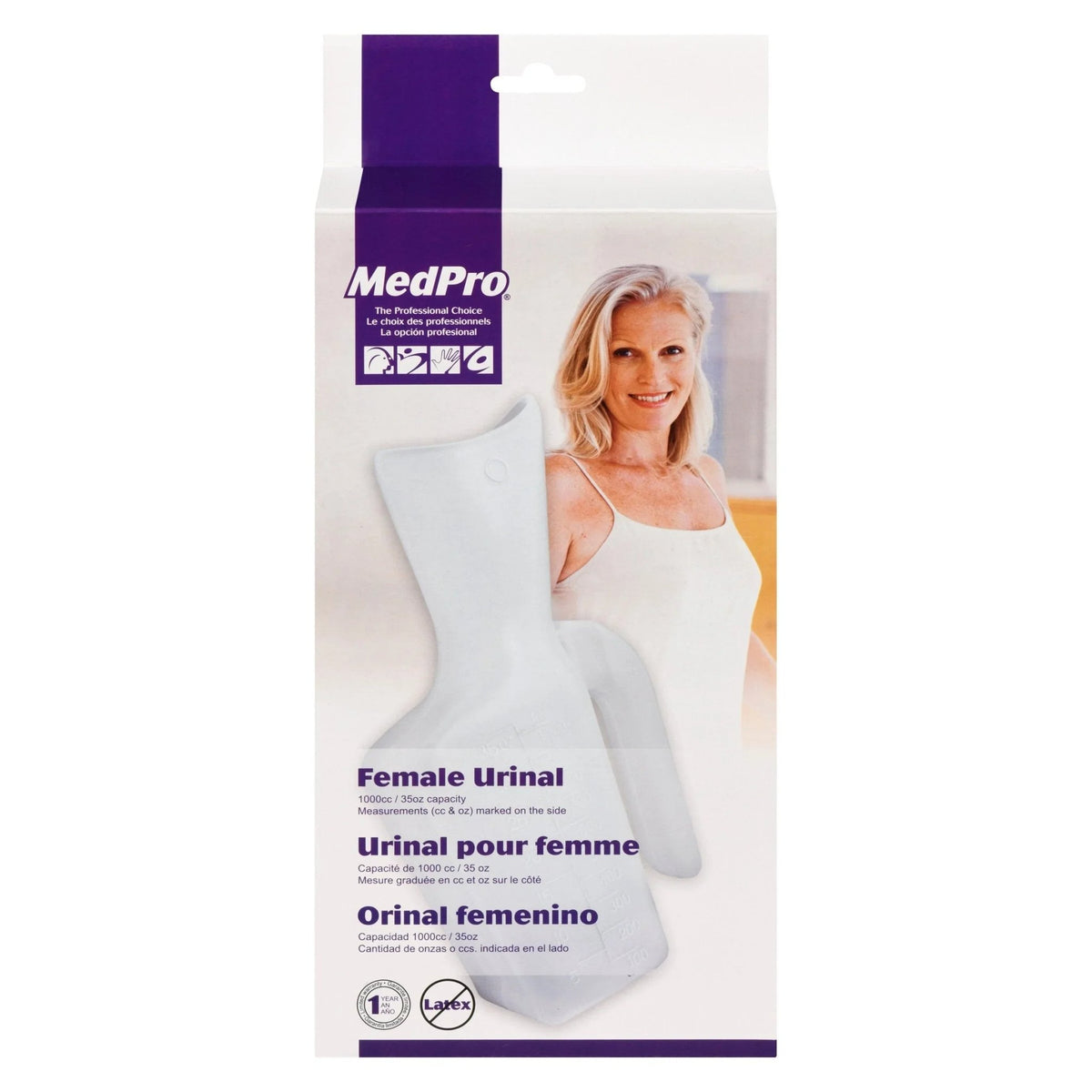 MEDPRO MedPro Female Urinal Bottle HMR760657 - 4MOBILITY WA - Mandurah