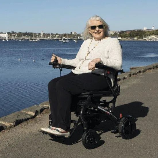 PRIDE MOBILITY Pride iGo Litestream Folding Carbon Fibre Electric Wheelchair PWS654185 - 4MOBILITY WA - Mandurah