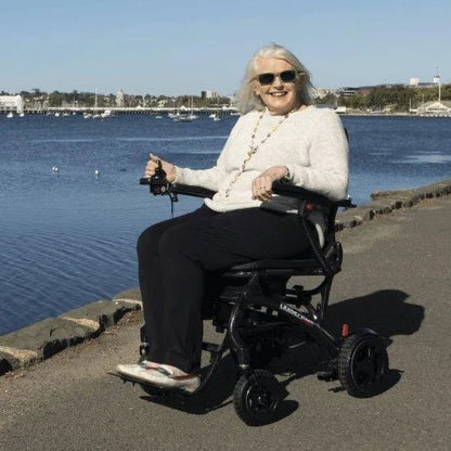 PRIDE MOBILITY Pride iGo Litestream Folding Carbon Fibre Electric Wheelchair PWS654185 - 4MOBILITY WA - Mandurah