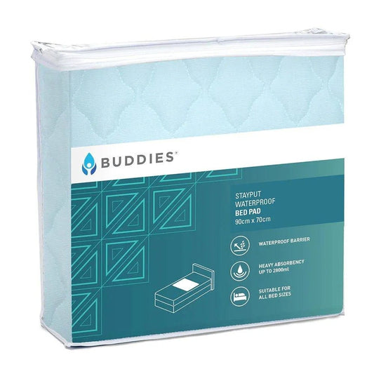 PROTECT A BED Buddies Stayput Bed Pad - Waterproof Backing - Suitable For All Beds CON228700 - 4MOBILITY WA - Mandurah