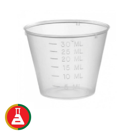 Medicine Measure Cup 30ml - Transparent (100Pack)