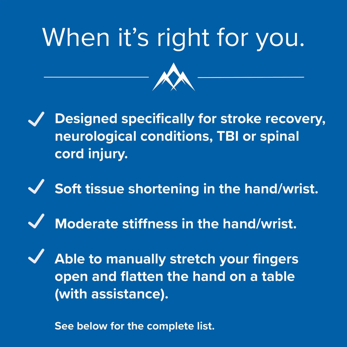 Saebo SaeboStretch Dynamic Resting Hand Splint SBO-S1SS10SML1 - 4MOBILITY WA - Mandurah