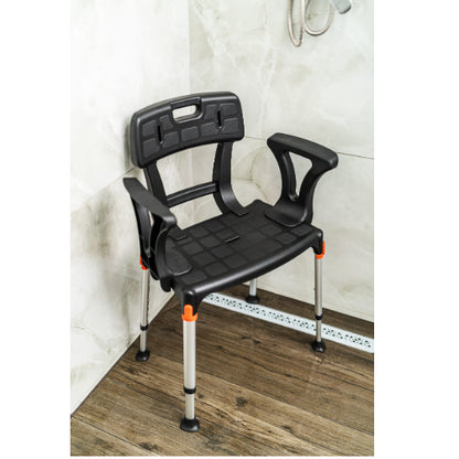 King Shower Seat with Back & Armrests