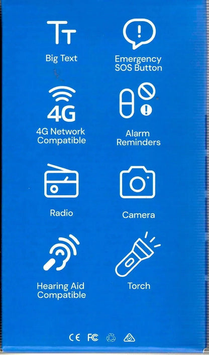 Simply Big Simply BIG Button Seniors 4G Mobile Phone SB-B1000V2BL - 4MOBILITY WA - Mandurah