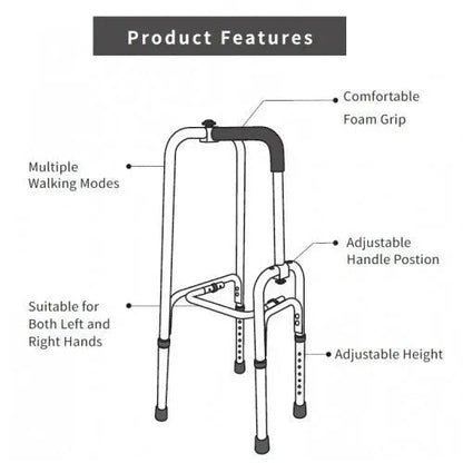 SPACELITE Spacelite Carbon Stroke Cane Silver (Single Arm Walker) HMR900500 - 4MOBILITY WA - Mandurah