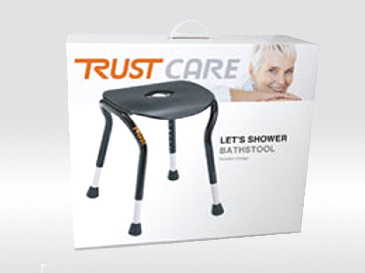 Trustcare Let's Shower - White (Shower Stool) - HMRLSH201 - 4MOBILITY WA