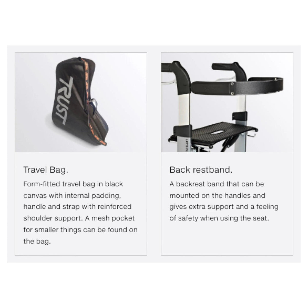 TRUSTCARE Trustcare Let’s Fly (With Bag & Backrest) HMR0220 - 4MOBILITY WA - Mandurah