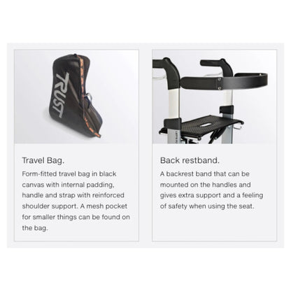 TRUSTCARE Trustcare Let’s Fly (With Bag & Backrest) HMR0220 - 4MOBILITY WA - Mandurah