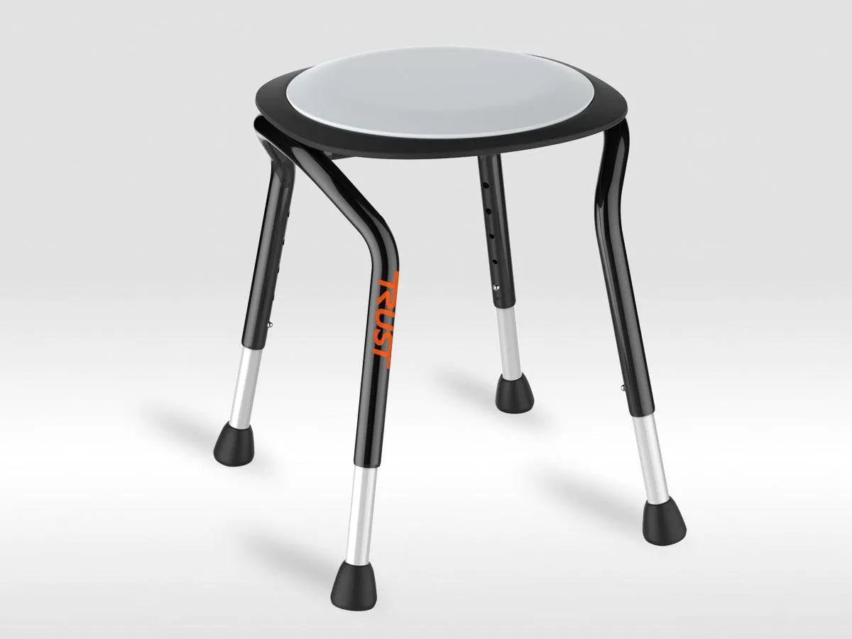 TRUSTCARE Trustcare Let's Frisbee - Black (Shower Stool with Swivel Seat) HMRLFR101 - 4MOBILITY WA - Mandurah