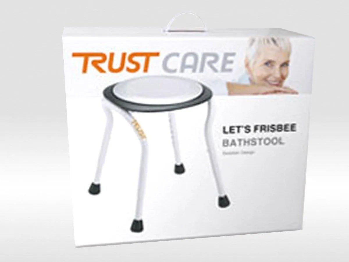 TRUSTCARE Trustcare Let's Frisbee - Black (Shower Stool with Swivel Seat) HMRLFR101 - 4MOBILITY WA - Mandurah