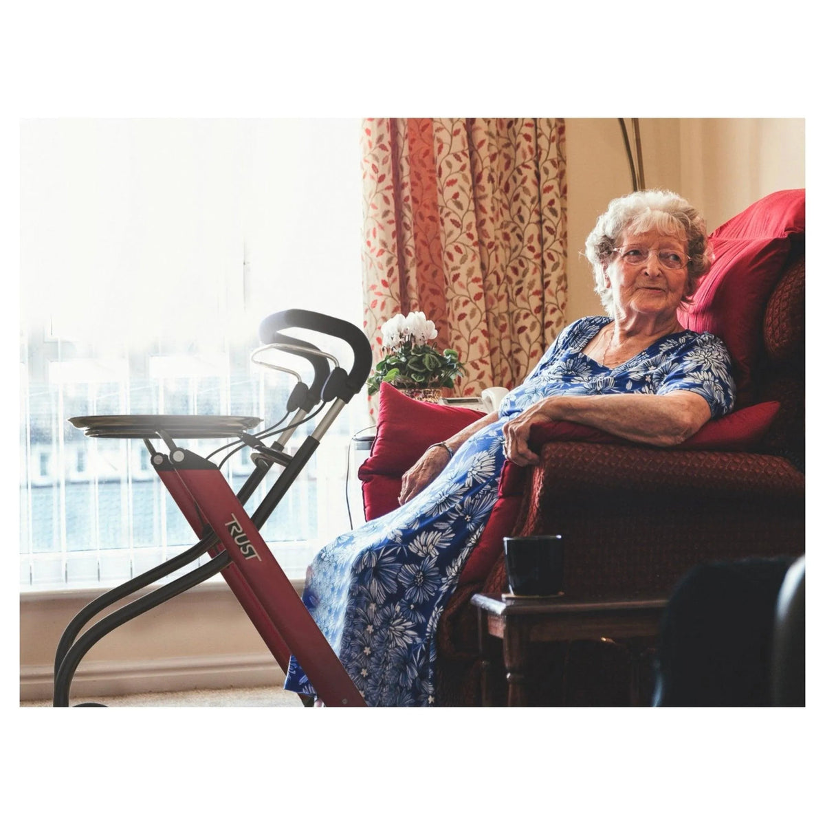 TRUSTCARE Trustcare Let’s Go Indoor Walker (With Tray & Bag) HMR0030 - 4MOBILITY WA - Mandurah