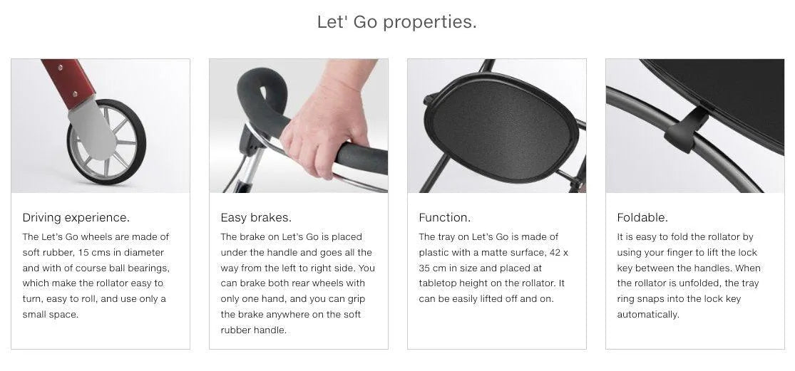 TRUSTCARE Trustcare Let’s Go Indoor Walker (With Tray & Bag) HMR0030 - 4MOBILITY WA - Mandurah