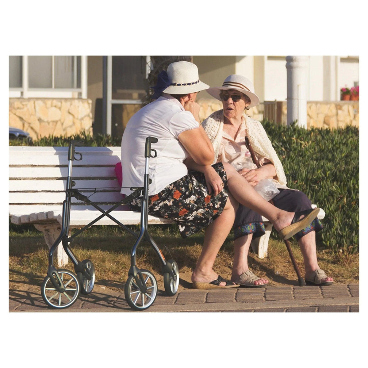 TRUSTCARE Trustcare Let’s Move Outdoor Rollator (With Backrest & Bag) HMRLM202 - 4MOBILITY WA - Mandurah