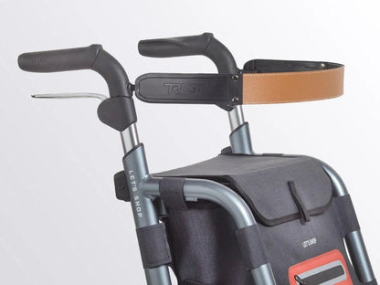 TRUSTCARE Trustcare Let’s Shop Outdoor Rollator - Grey (With Backrest & Bags) HMRLS102 - 4MOBILITY WA - Mandurah