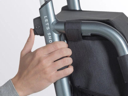 TRUSTCARE Trustcare Let’s Shop Outdoor Rollator - Grey (With Backrest & Bags) HMRLS102 - 4MOBILITY WA - Mandurah