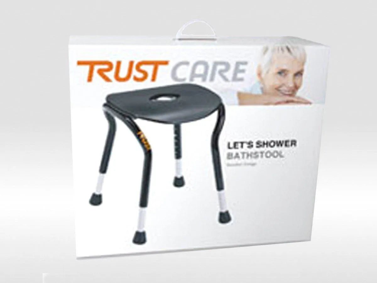 TRUSTCARE Trustcare Let's Shower - White (Shower Stool) HMRLSH201 - 4MOBILITY WA - Mandurah
