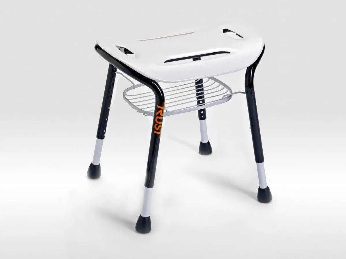 TRUSTCARE Trustcare Let's Sing - White (Shower Stool Wide) HMRLSG101 - 4MOBILITY WA - Mandurah