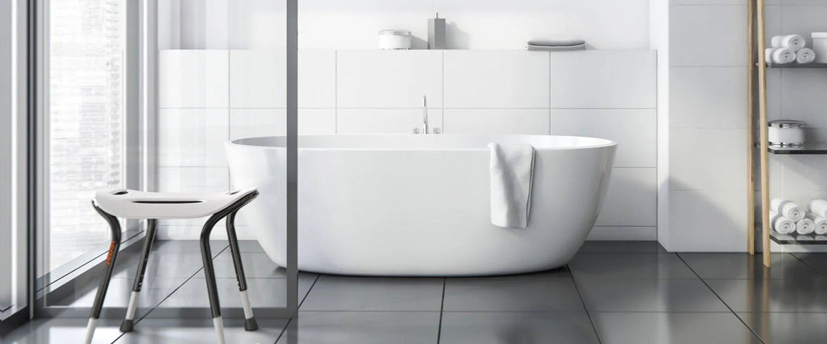 TRUSTCARE Trustcare Let's Sing - White (Shower Stool Wide) HMRLSG101 - 4MOBILITY WA - Mandurah