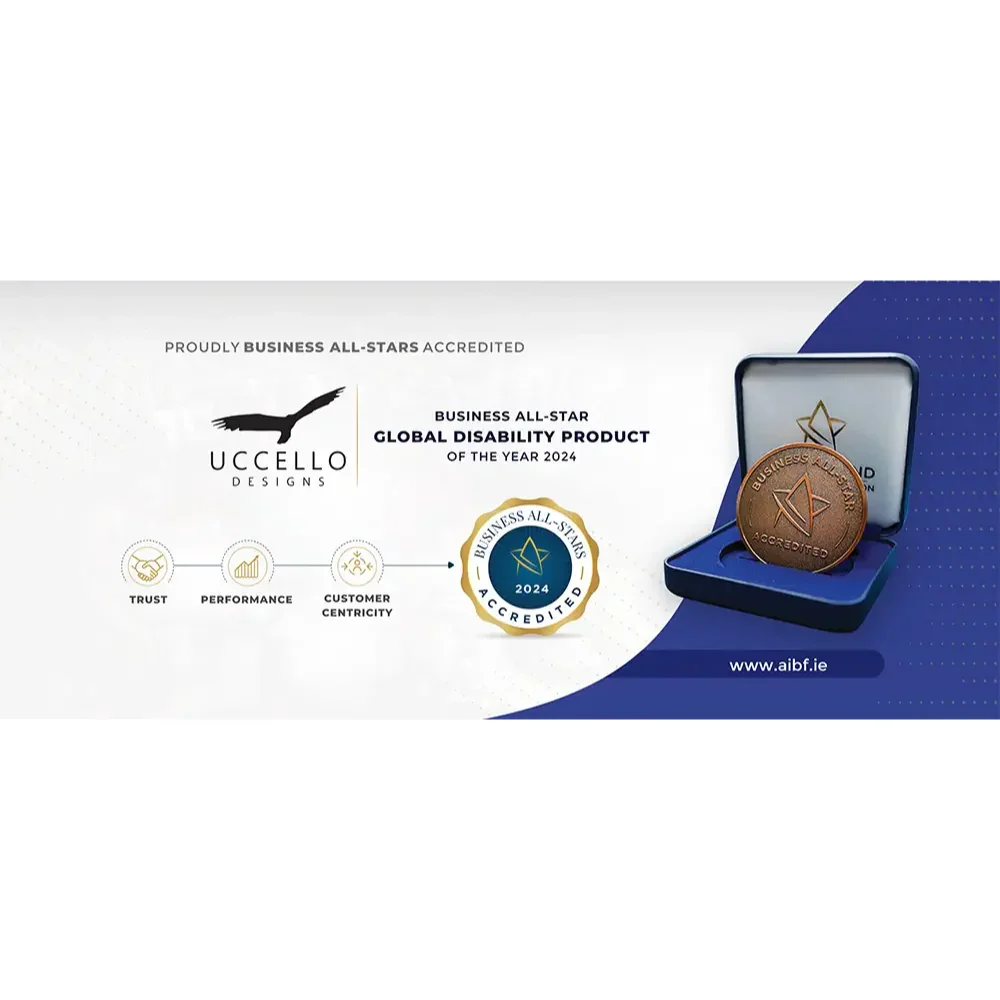 Uccello Kettle Tipper for disabled awarded Global Disability Product of the Year 2024 medallion