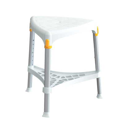 King Triangle shower Stool with Tray - Adjustable Height